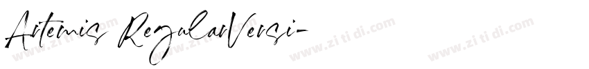 Artemis RegularVersi字体转换